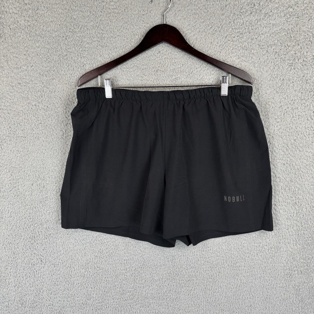 No Bull Shorts Mens XL Black Lined Vented Training 5" Running Gym‎ Crossfit